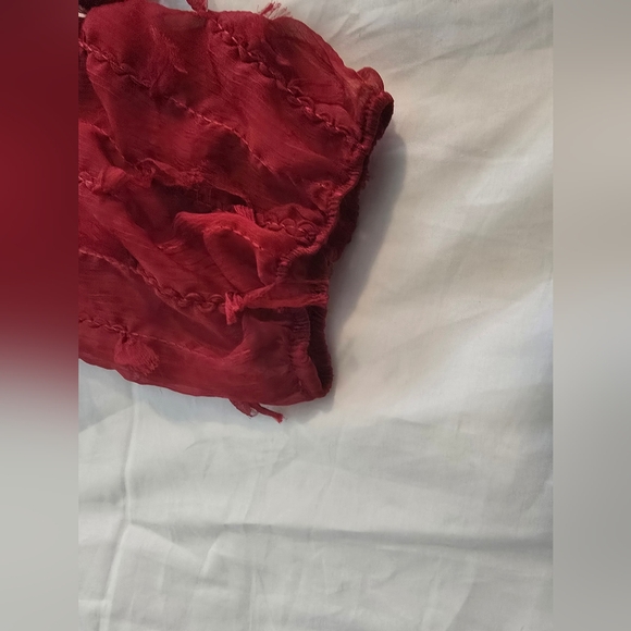 Zara Red Frill Top - Picture 7 of 9